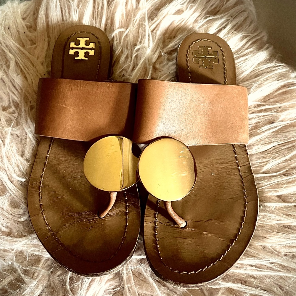 Authentic Tory Burch - Tan Sandals - used